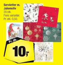 Calle Servietter med julemotiv tilbud