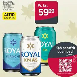 Fleggaard Royal XMAS / Royal Blanche / Royal IPA tilbud