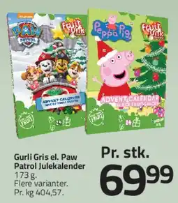 Fleggaard Gurli Gris / Paw Patrol Julekalendere tilbud