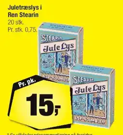 Calle Juletræslys i ren stearin tilbud