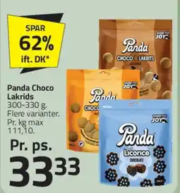 Fleggaard Panda Choco / Lakrids tilbud