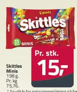 Fleggaard Skittles Minis tilbud