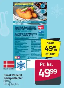 Fleggaard Dansk Paneret Rødspættefilet tilbud