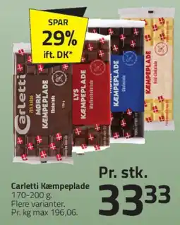 Fleggaard Carletti Kæmpeplade tilbud