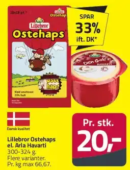 Fleggaard Lillebror Ostehaps / Arla Havarti tilbud