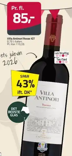 Fleggaard Villa Antinori Rosso IGT tilbud