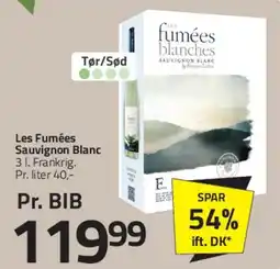 Fleggaard Les Fumées Sauvignon Blanc tilbud