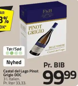 Fleggaard Castel del Lago Pinot Grigio (BIB) tilbud