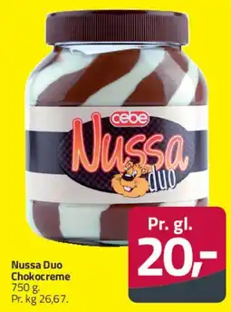 Fleggaard Nussa Duo Chokoladecreme tilbud