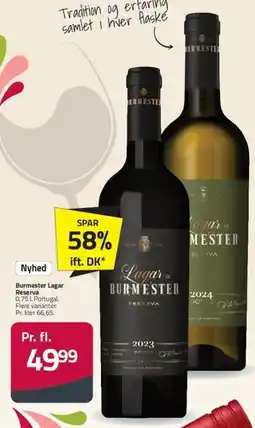 Fleggaard Burmester Lagar Reserva tilbud