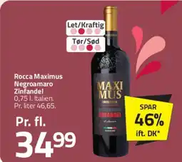 Fleggaard Rocca Maximus Negroamaro Zinfandel tilbud