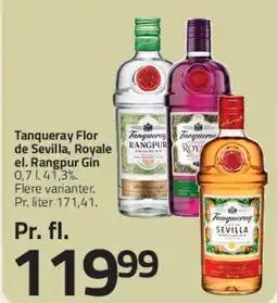 Fleggaard Tanqueray Flor de Sevilla el. Rangpur Gin tilbud