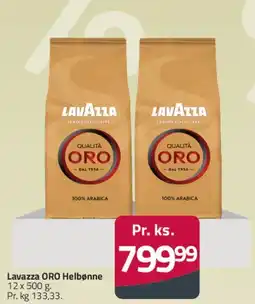 Fleggaard Lavazza ORO Hele bønner tilbud