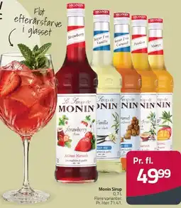 Fleggaard Monin Sirup 0,7 l tilbud
