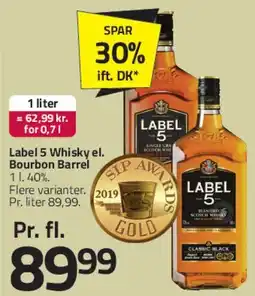 Fleggaard Label 5 Whisky / Bourbon Barrel tilbud