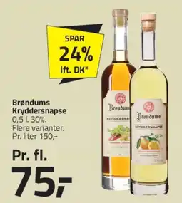 Fleggaard Brøndums Krydder Snaps tilbud
