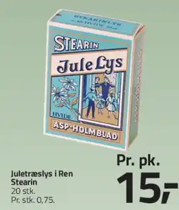 Fleggaard Juletræslys i ren stearin, 20 stk. tilbud