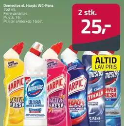 Fleggaard Domestos / Harpic WC-rens tilbud