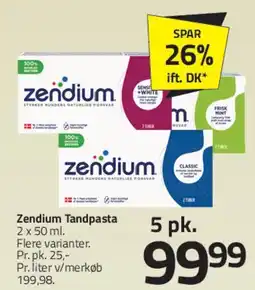 Fleggaard Zendium tandpasta (5 pk.) tilbud