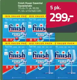 Fleggaard Finish Power Essential opvasketabs (Big Value Pack) tilbud