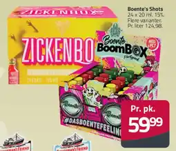 Fleggaard Boente's Shots / Zickenbox tilbud