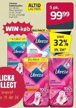Fleggaard Libresse total protection / Dobbeltpakke tilbud