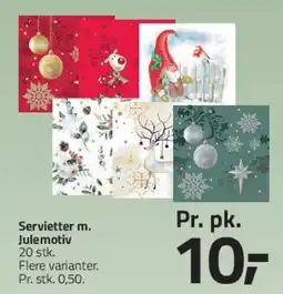 Fleggaard Servietter med julemotiv, 20 stk. tilbud