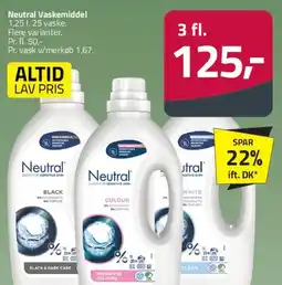 Fleggaard Neutral Vaskemiddel tilbud
