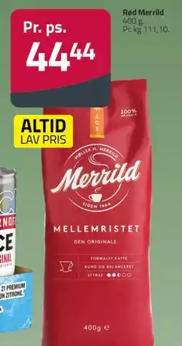 Fleggaard Merrild Mellemristet (400 g) tilbud