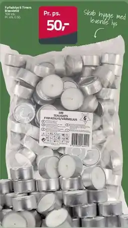 Fleggaard Tealights / Fyrfadslys, 100 stk. tilbud