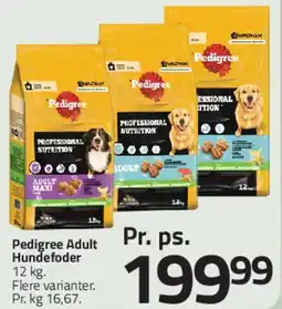 Fleggaard Pedigree Adult hundefoder tilbud