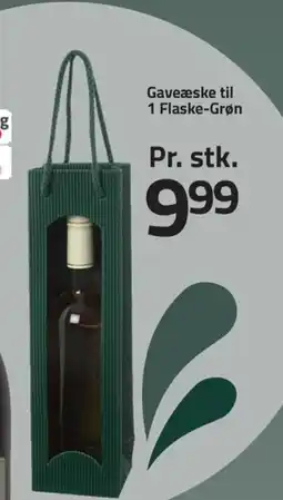 Fleggaard Gaveæske til 1 Flaske-Grøn tilbud