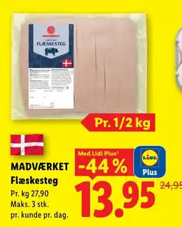 Lidl Madværket Flæskesteg tilbud