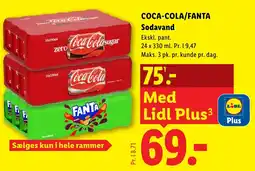 Lidl Coca-Cola/Fanta Sodavand tilbud