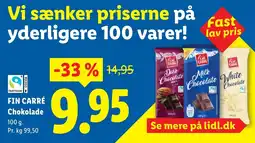 Lidl Fin Carré Chokolade tilbud