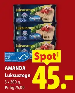 Lidl Amanda Luksusrogn tilbud