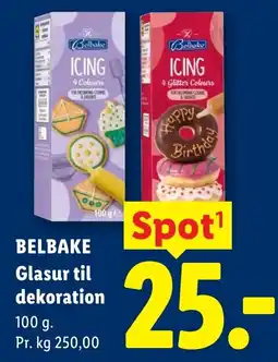 Lidl Belbake glasur til dekoration tilbud