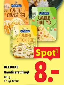 Lidl Belbake kandiseret frugt tilbud