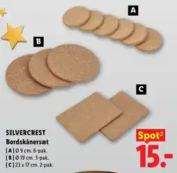 Lidl Silvercrest bordskånersæt tilbud