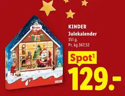 Lidl Kinder Julekalender tilbud