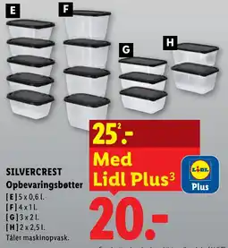 Lidl Silvercrest Opbevaringsbøtter tilbud