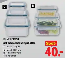 Lidl Silvercrest sæt med opbevaringsbøtter tilbud