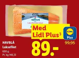 Lidl Havblå Laksefilet tilbud