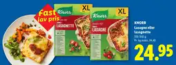 Lidl Knorr Lasagne eller lasagnette tilbud