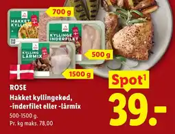 Lidl Rose hakket kyllingekød tilbud
