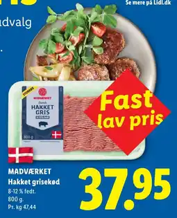 Lidl Madværket Hakket grisekød tilbud