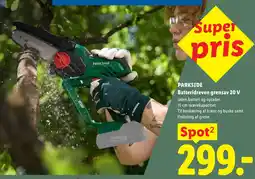 Lidl Parkside batteridrevet grensav 20 V tilbud