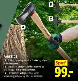 Lidl Parkside flækøkse skovøkse forhammer tilbud