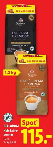 Lidl Bellarom hele kaffe-bønner tilbud
