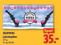 Lidl Skippers lakridspiber tilbud